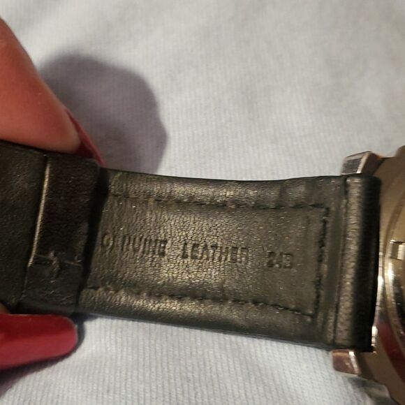 Marc Ekco King Label Large Watch Model: E9501212 00-829-1972 Silver Rhinestones - Picture 4 of 8